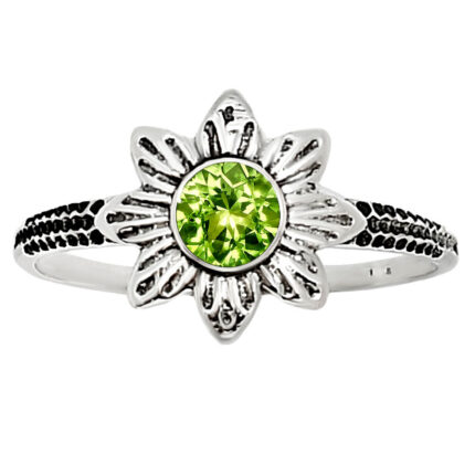 Peridot Ring size-6 R-1710 SDR252742